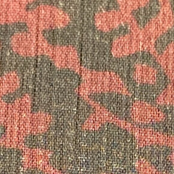 Who What Wear SZL Black sheer top wine print Smocking Whimsigoth Fairy Boho Chic - Picture 8 of 8